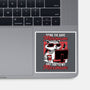 Raccoon Minimun Work-None-Glossy-Sticker-Studio Mootant