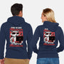 Raccoon Minimun Work-Unisex-Zip-Up-Sweatshirt-Studio Mootant