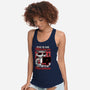 Raccoon Minimun Work-Womens-Racerback-Tank-Studio Mootant