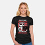 Raccoon Minimun Work-Womens-Fitted-Tee-Studio Mootant