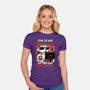 Raccoon Minimun Work-Womens-Fitted-Tee-Studio Mootant