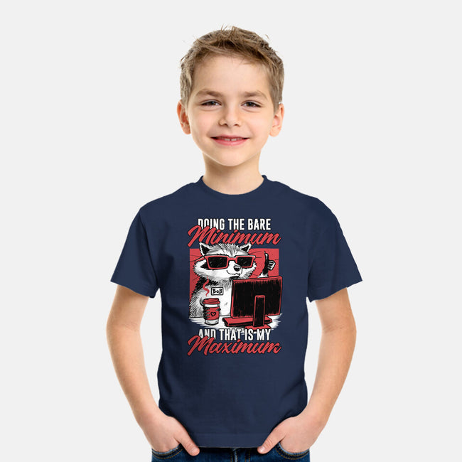 Raccoon Minimun Work-Youth-Basic-Tee-Studio Mootant