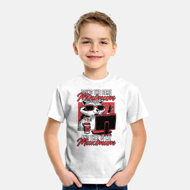 Raccoon Minimun Work-Youth-Basic-Tee-Studio Mootant