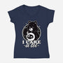 Cute Death Bear-Womens-V-Neck-Tee-Studio Mootant