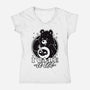 Cute Death Bear-Womens-V-Neck-Tee-Studio Mootant