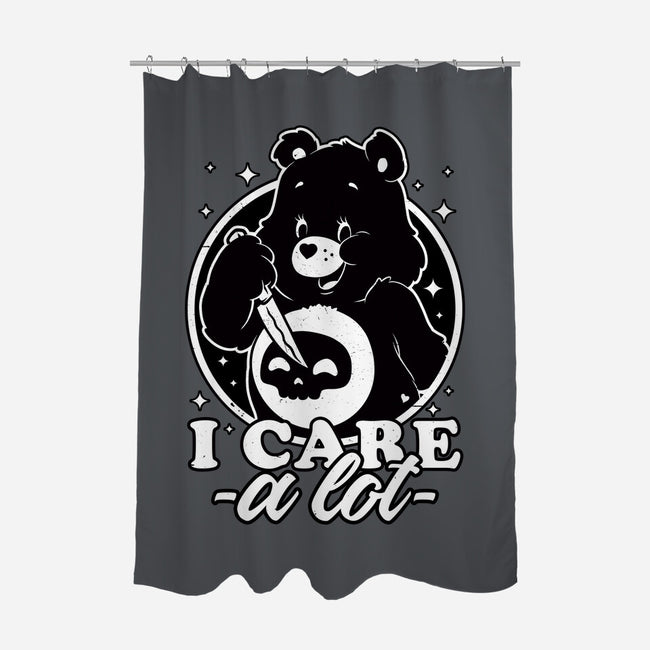 Cute Death Bear-None-Polyester-Shower Curtain-Studio Mootant