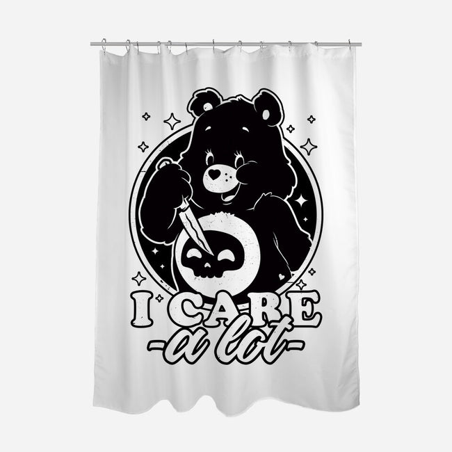 Cute Death Bear-None-Polyester-Shower Curtain-Studio Mootant