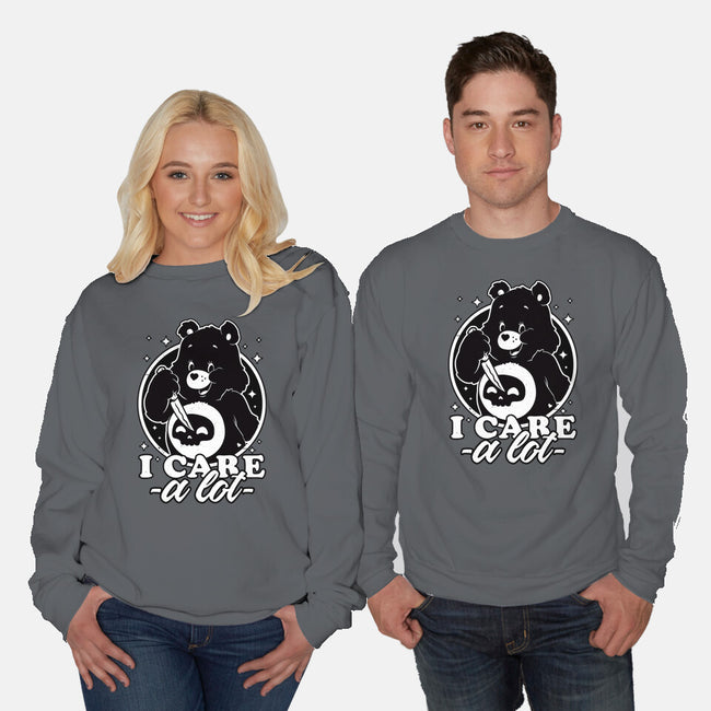 Cute Death Bear-Unisex-Crew Neck-Sweatshirt-Studio Mootant