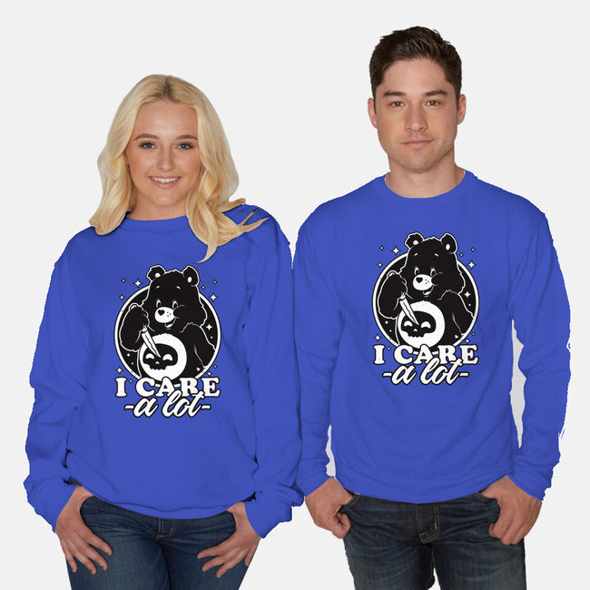 Cute Death Bear-Unisex-Crew Neck-Sweatshirt-Studio Mootant
