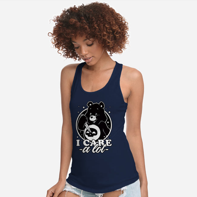 Cute Death Bear-Womens-Racerback-Tank-Studio Mootant