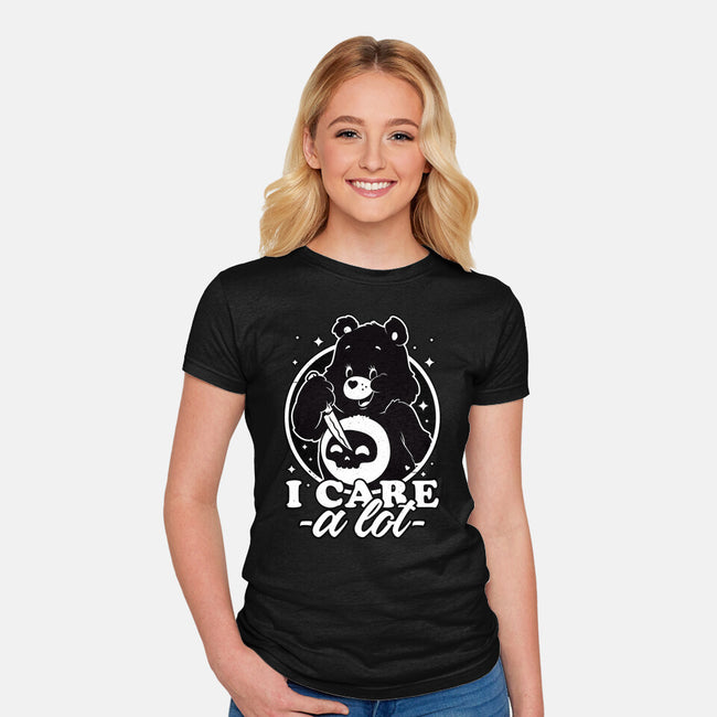 Cute Death Bear-Womens-Fitted-Tee-Studio Mootant