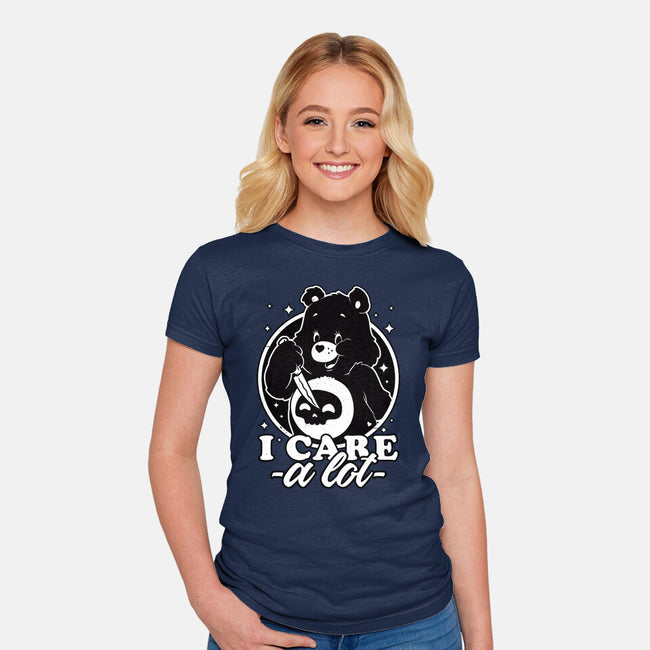 Cute Death Bear-Womens-Fitted-Tee-Studio Mootant