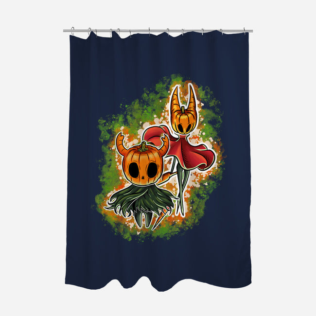 Pumpkin Warriors-None-Polyester-Shower Curtain-nickzzarto