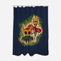 Pumpkin Warriors-None-Polyester-Shower Curtain-nickzzarto