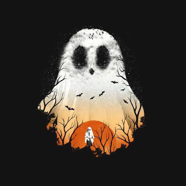 Spooky Night Landscape-Womens-Fitted-Tee-dandingeroz