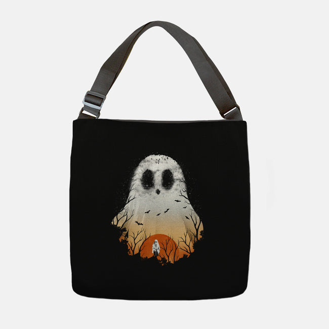 Spooky Night Landscape-None-Adjustable Tote-Bag-dandingeroz