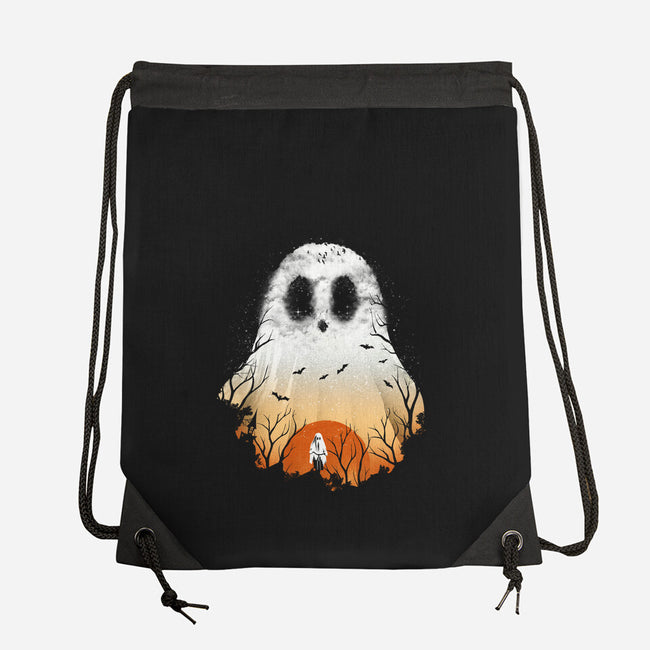 Spooky Night Landscape-None-Drawstring-Bag-dandingeroz