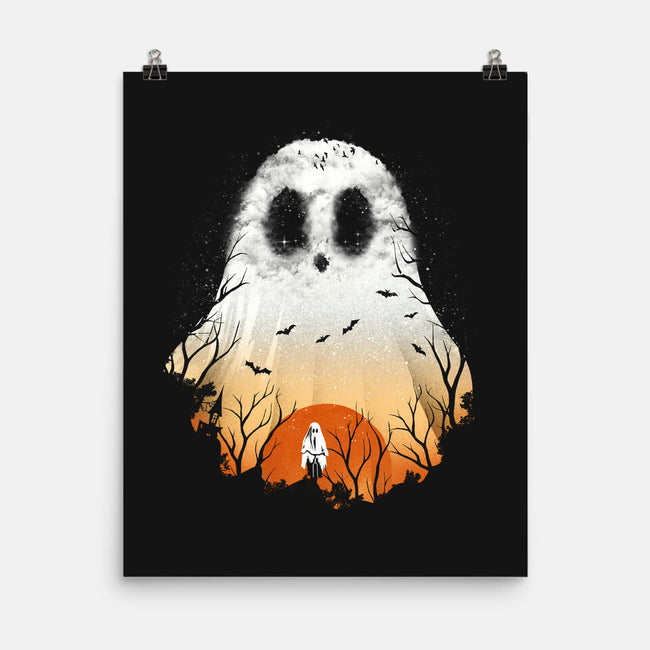 Spooky Night Landscape-None-Matte-Poster-dandingeroz