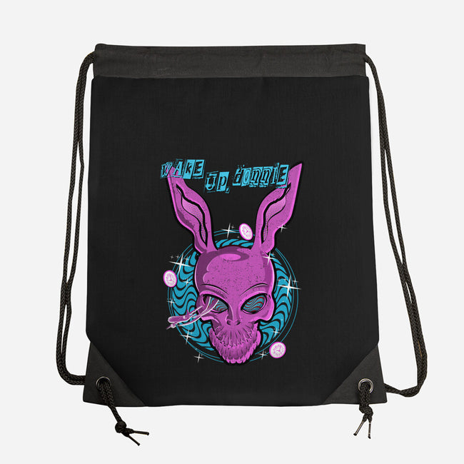 Wake Up Donnie-None-Drawstring-Bag-palmstreet