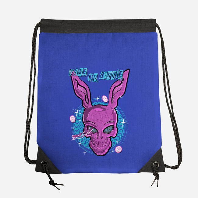 Wake Up Donnie-None-Drawstring-Bag-palmstreet