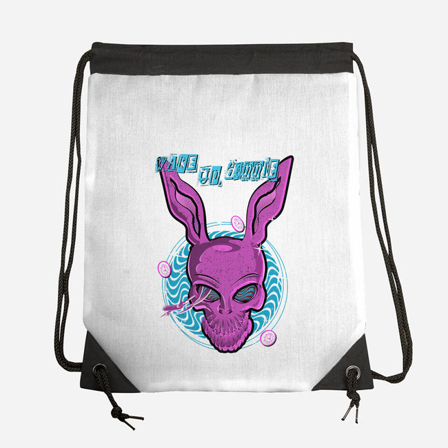 Wake Up Donnie-None-Drawstring-Bag-palmstreet