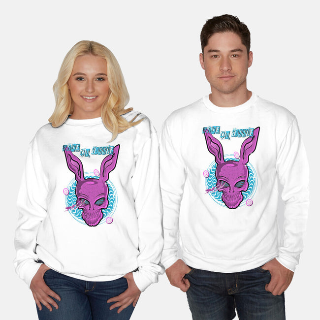 Wake Up Donnie-Unisex-Crew Neck-Sweatshirt-palmstreet