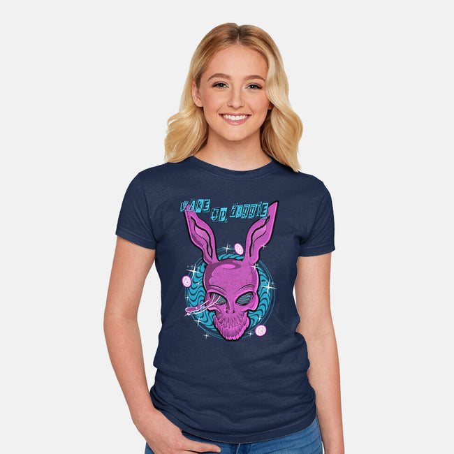 Wake Up Donnie-Womens-Fitted-Tee-palmstreet