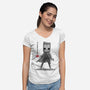 Mono Sumi-e-Womens-V-Neck-Tee-DrMonekers