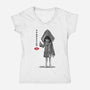Six Sumi-e-Womens-V-Neck-Tee-DrMonekers