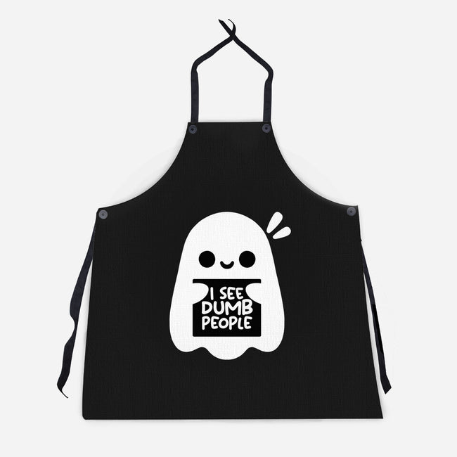 I See Dumb People-Unisex-Kitchen-Apron-NemiMakeit