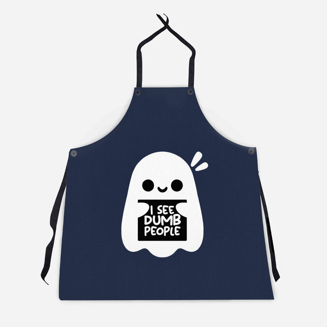 I See Dumb People-Unisex-Kitchen-Apron-NemiMakeit