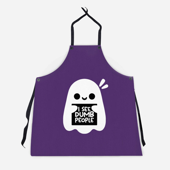 I See Dumb People-Unisex-Kitchen-Apron-NemiMakeit