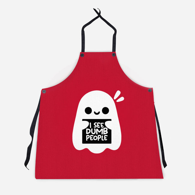 I See Dumb People-Unisex-Kitchen-Apron-NemiMakeit