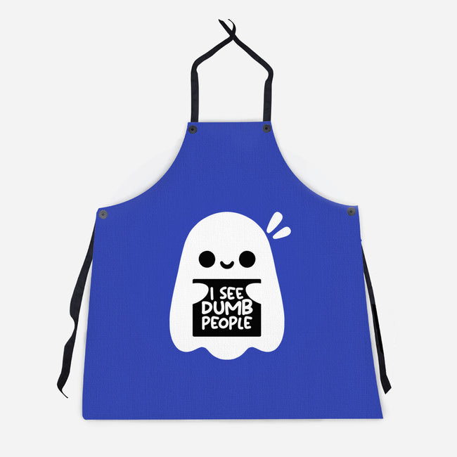 I See Dumb People-Unisex-Kitchen-Apron-NemiMakeit