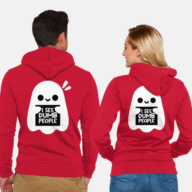 I See Dumb People-Unisex-Zip-Up-Sweatshirt-NemiMakeit