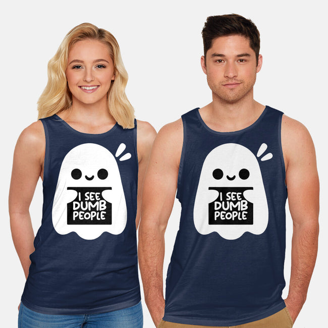 I See Dumb People-Unisex-Basic-Tank-NemiMakeit