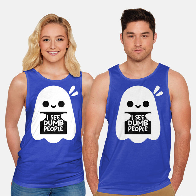 I See Dumb People-Unisex-Basic-Tank-NemiMakeit