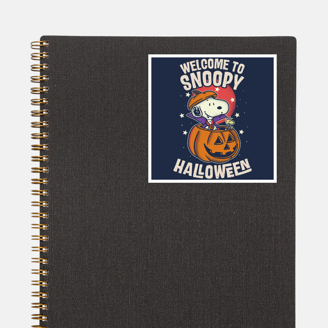 Snoopyween-None-Glossy-Sticker-turborat14