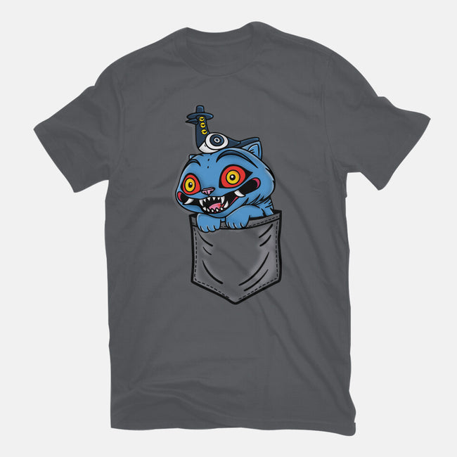 Pocket Cat-Womens-Fitted-Tee-turborat14