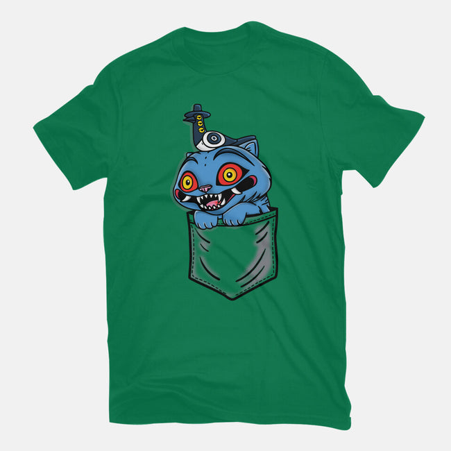 Pocket Cat-Womens-Fitted-Tee-turborat14