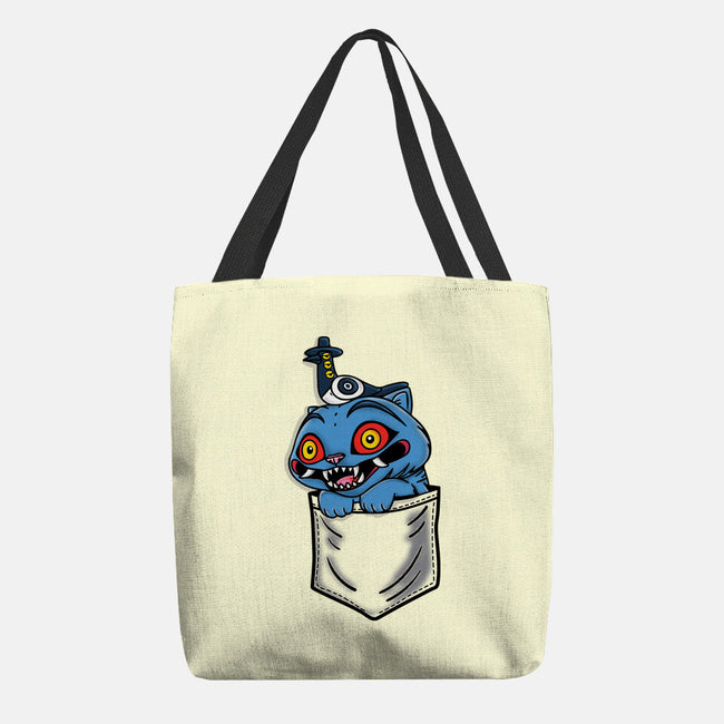 Pocket Cat-None-Basic Tote-Bag-turborat14