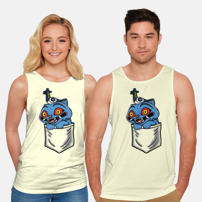 Pocket Cat-Unisex-Basic-Tank-turborat14