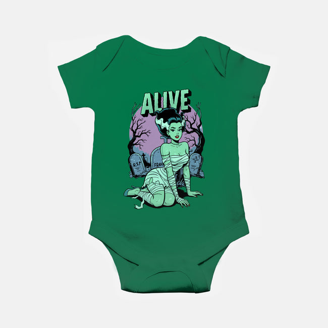 Horror Pinup-Baby-Basic-Onesie-P1yu5h
