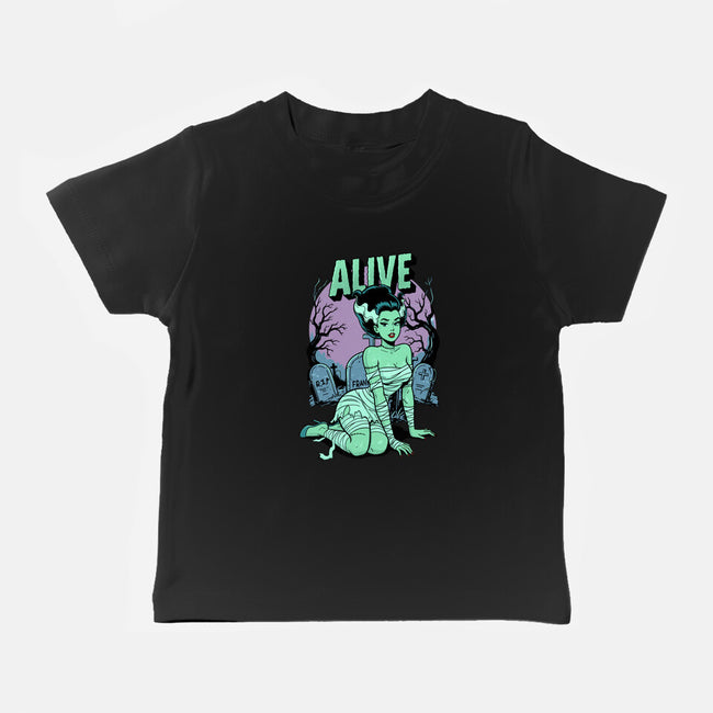 Horror Pinup-Baby-Basic-Tee-P1yu5h