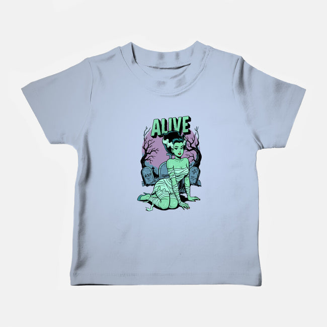 Horror Pinup-Baby-Basic-Tee-P1yu5h