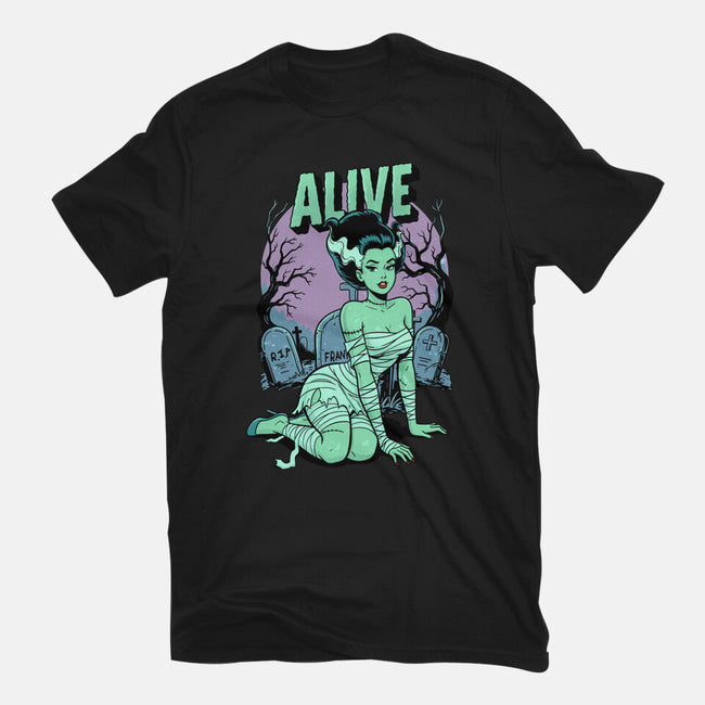 Horror Pinup-Womens-Fitted-Tee-P1yu5h