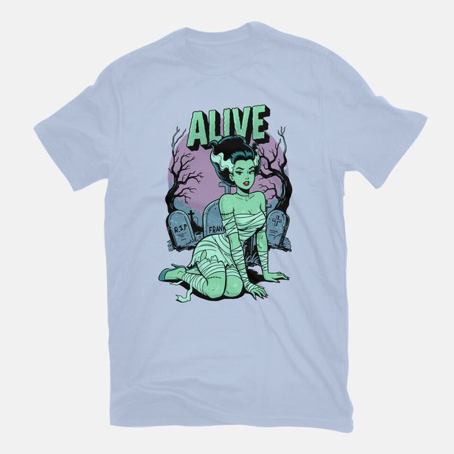Horror Pinup-Womens-Fitted-Tee-P1yu5h