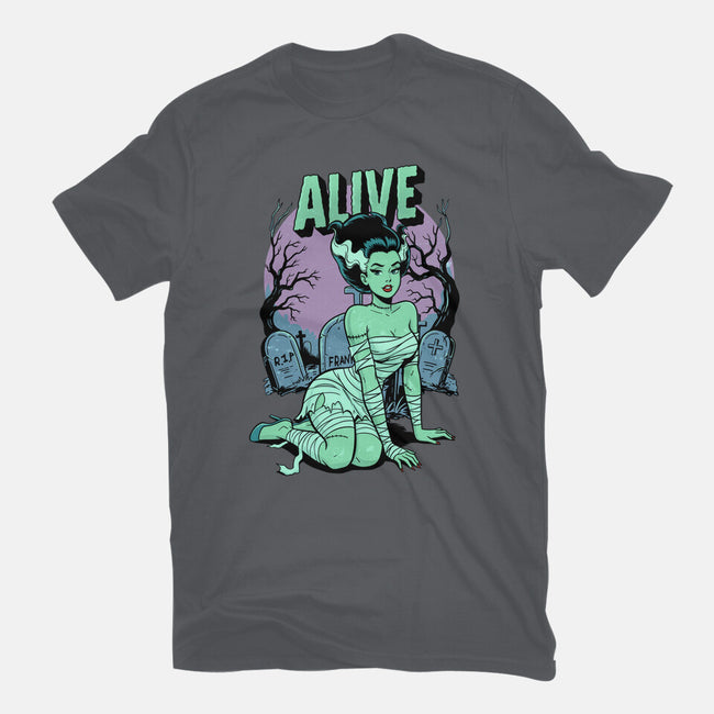 Horror Pinup-Womens-Fitted-Tee-P1yu5h