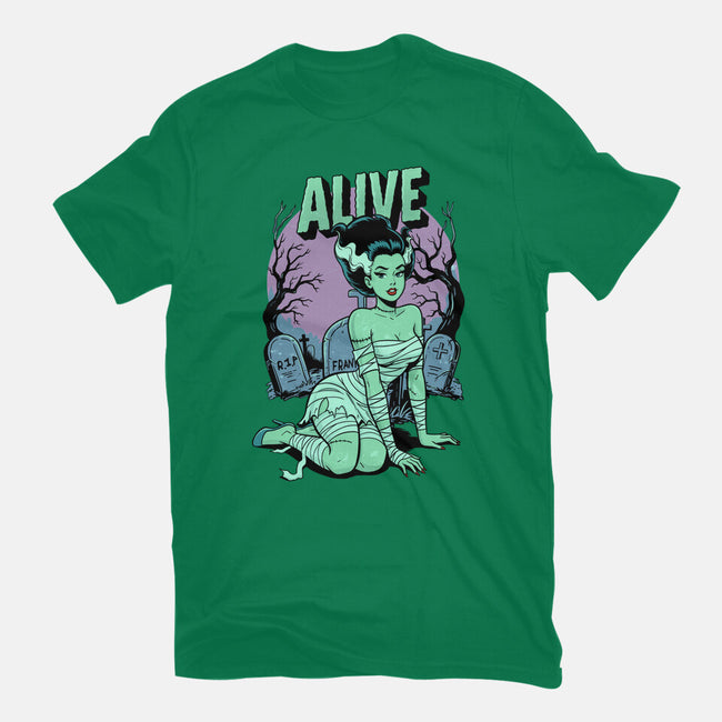 Horror Pinup-Womens-Fitted-Tee-P1yu5h