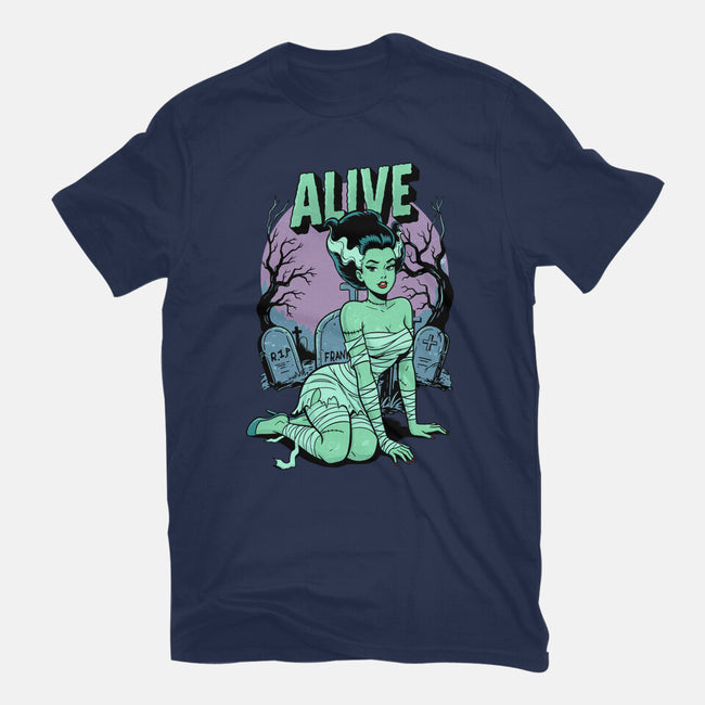 Horror Pinup-Womens-Fitted-Tee-P1yu5h